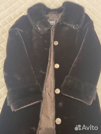 Матоновый полушубок. С поясом