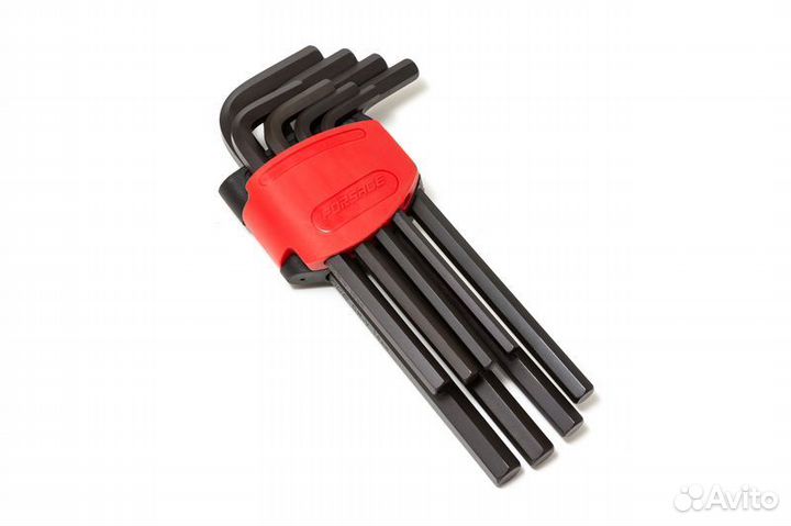 Набор ключей Г-образных 6-гранных длинных, 8пр.(7