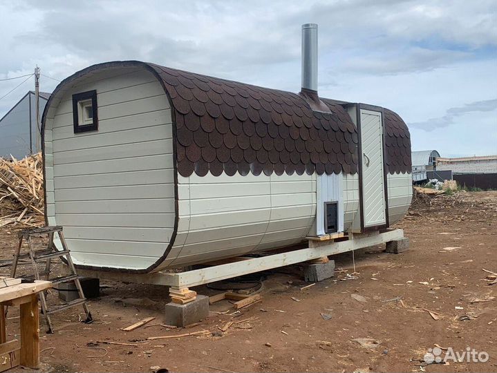 Баня-бочка квадро с доставкой