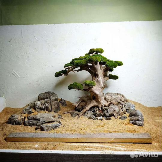 Бонсай для аквариума, коряги для аквариума, оформл