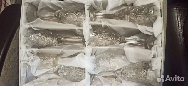 Фужеры хрустальные СССР чехия