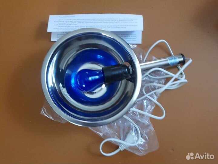 Синяя лампа, медицинский халат муж., маска д/сна