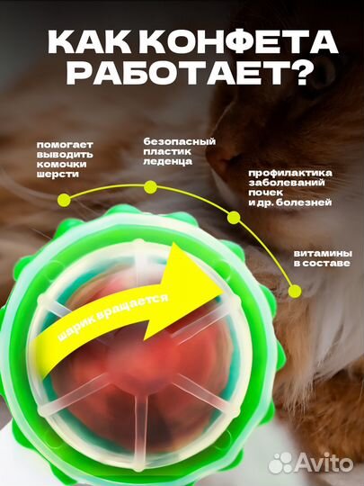 Кошачий леденец с мятой на стену