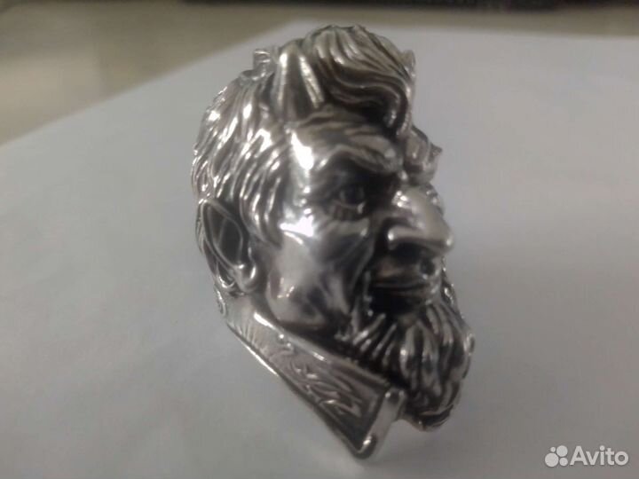 Байкерский перстень. Серебро