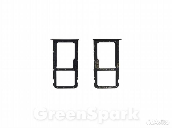 Держатель сим для Huawei Honor 7X черный