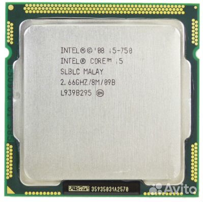 Процессоры Intel Core i3, Core i5, i7 Socket-1156