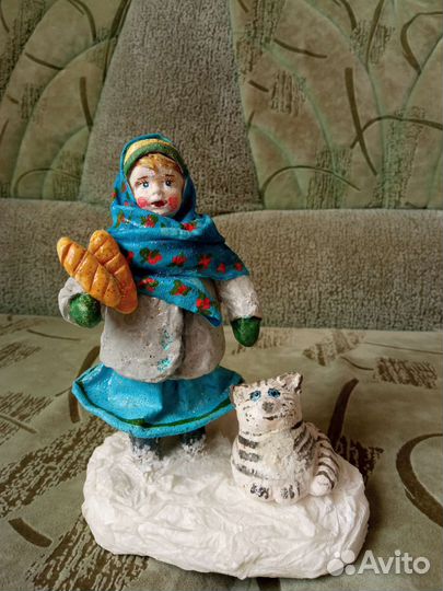 Кукла из ваты. Ручная работа