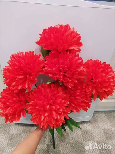 Искусственные цветы 74см, диаметр 20см шары