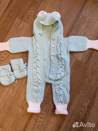 Вязаный комбинезон