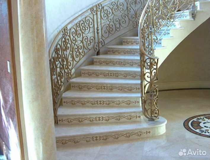 Лестницы из литого камня