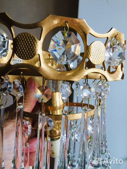 Бра. Винтаж Хрусталь