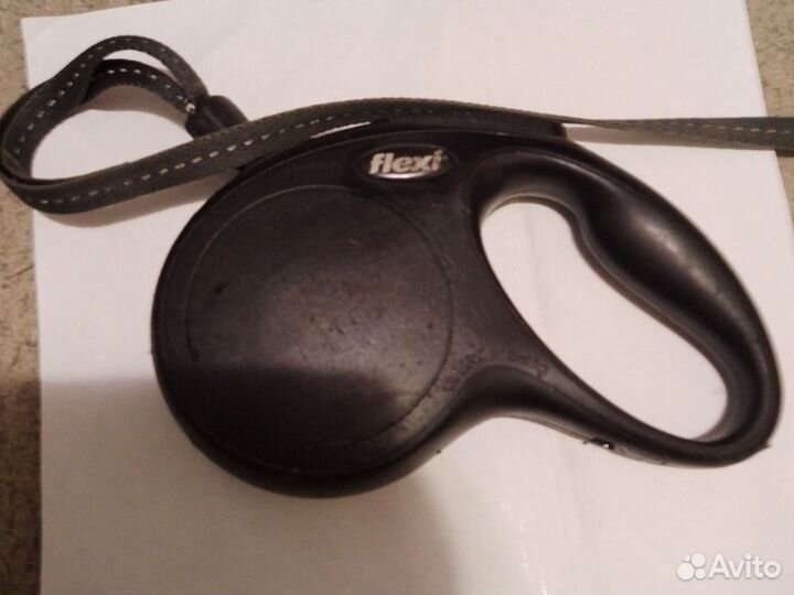 Поводок рулетка flexi 5м со шлейкой