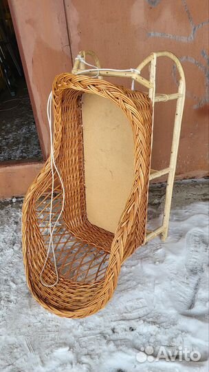 Детские санки плетеные