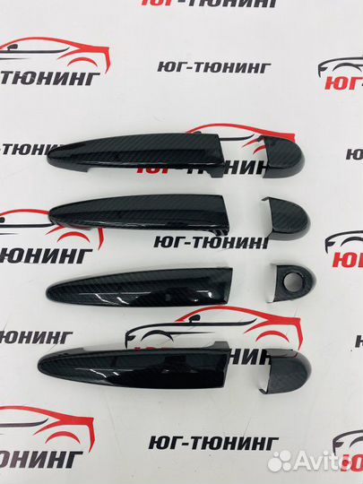 Накладки на ручки дверей карбон BMW Bmw
