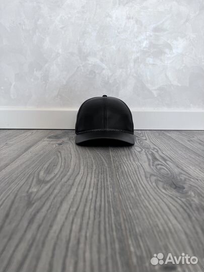 Бейсболка женская натуральная кожа