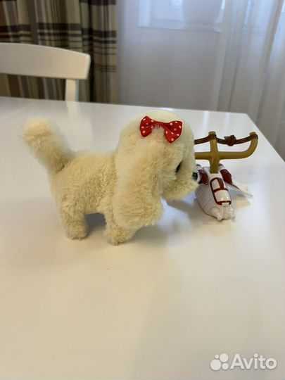 Собачка на батарейках ходит, шевелит хвостом