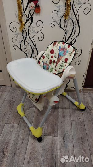 Стульчик для кормления chicco polly