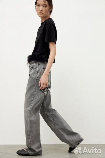 Джинсы lime с разрезами