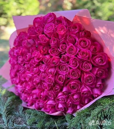 101 роза. Букет из 101 розы с доставкой