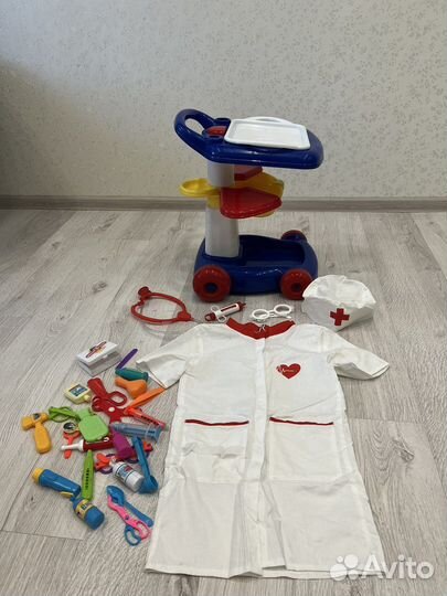 Набор доктора с тележкой/костюм доктора/ Больничка