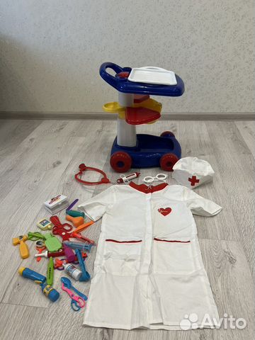Набор доктора с тележкой/костюм доктора/ Больничка