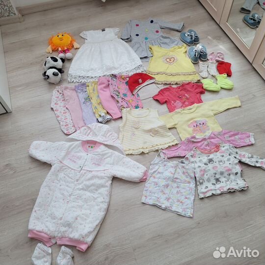 Детские вещи пакетом 0-1 год