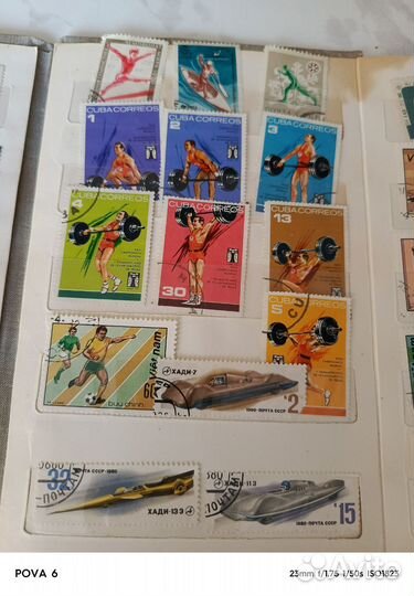 Почтовые марки СССР, ГДР, Куба, Вьетнам