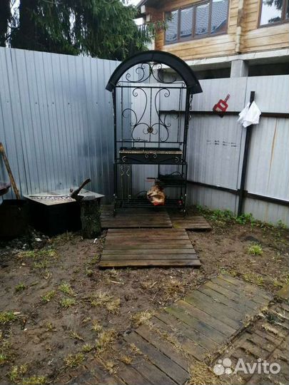 Мангал с крышей