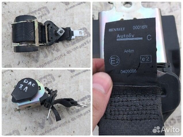 Ремень безопасности задний левый Renault Duster