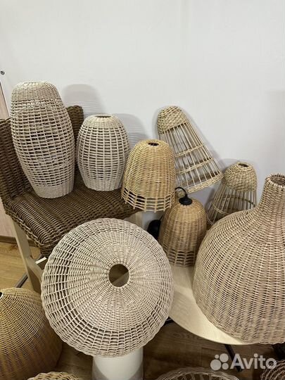 Светильники плетеные