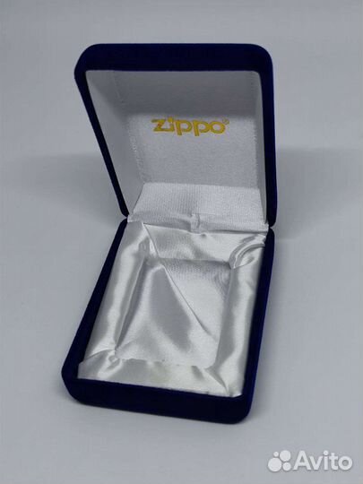 Коробочка для Zippo box бархатная синяя