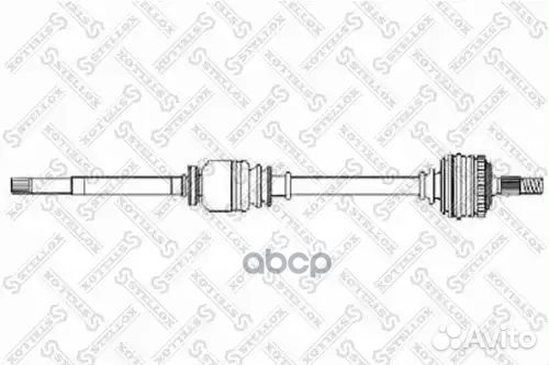 Привод правый 910mm, 21734 Peugeot 307 1.4/1.6
