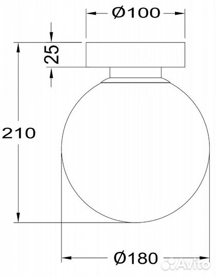 Светильник Maytoni Basic form MOD321WL-01G2