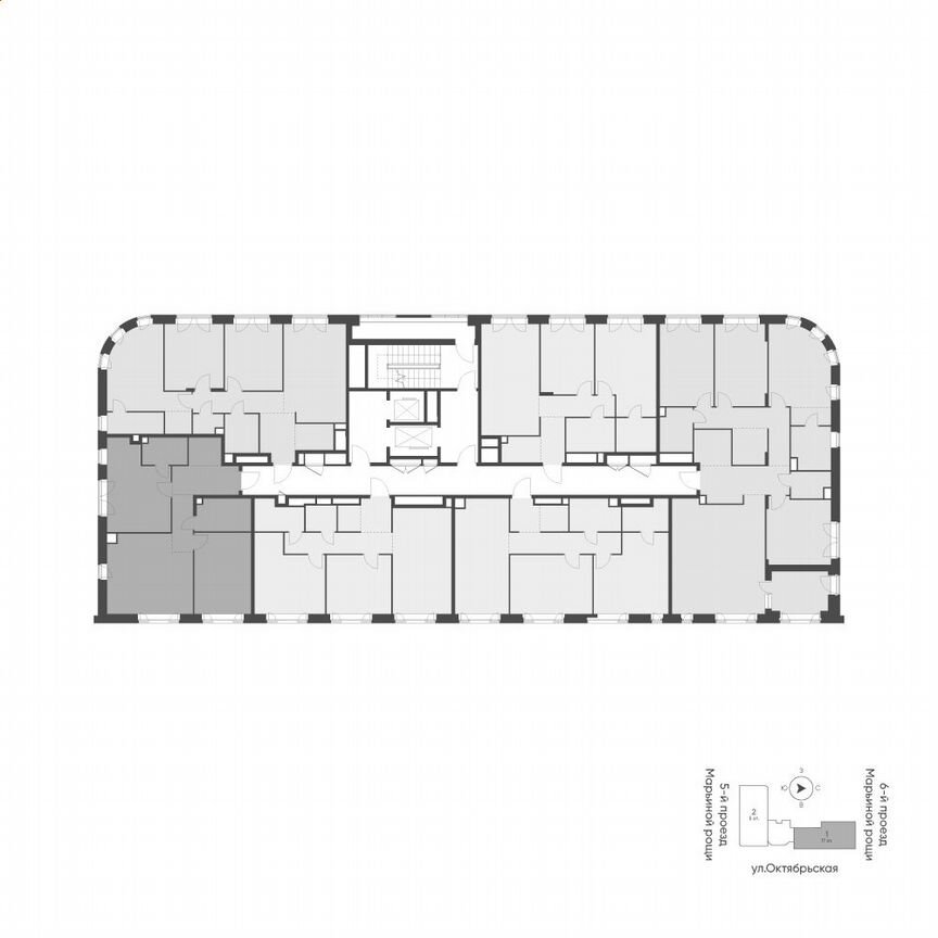 2-к. квартира, 76,9 м², 12/16 эт.