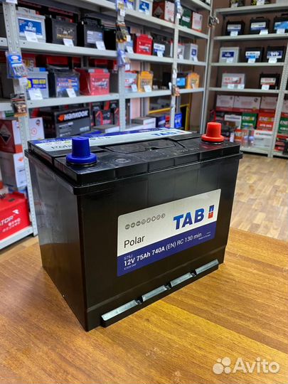 Аккумулятор 75 Ач Tab на Nissan Mitsubishi Subaru