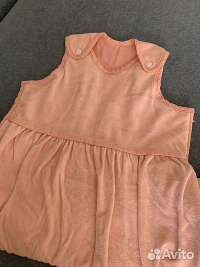 Кокон для новорожденных с молнией утепленный