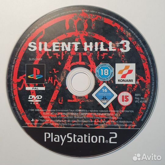PS2 Silent Hill 3. Лицензия