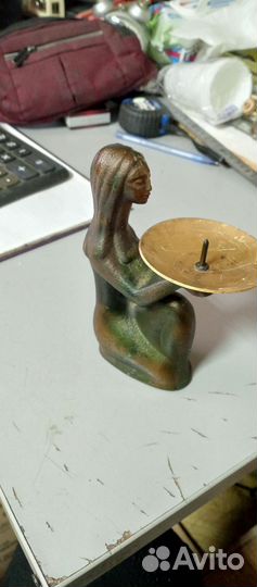 Подсвечник медный СССР