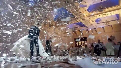 Залп из конфетти/запуск конфети корпоратив