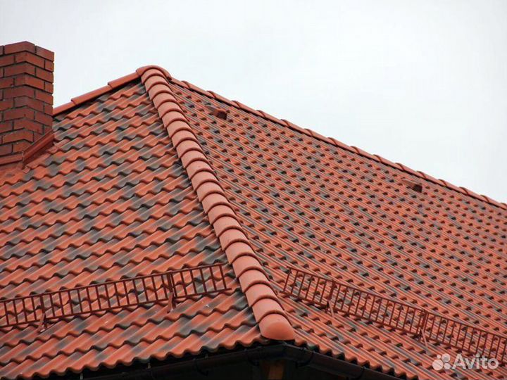 Цементно-песчаная рядная черепица Kristak