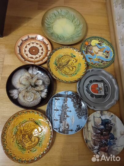 Тарелки настенные керамика и металл