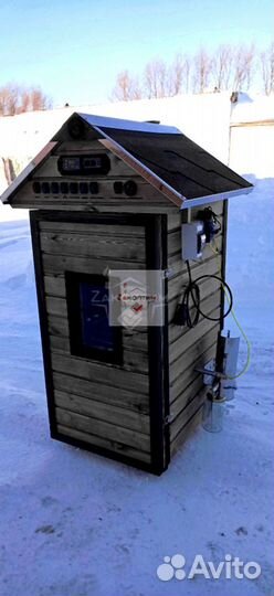 Коптильня горячего копчения. 200л