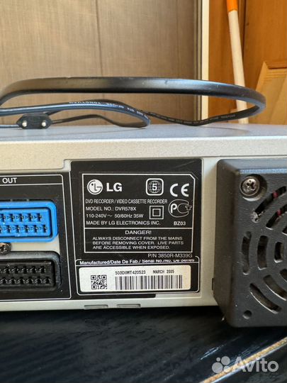 Dvd/ Video рекордер lg
