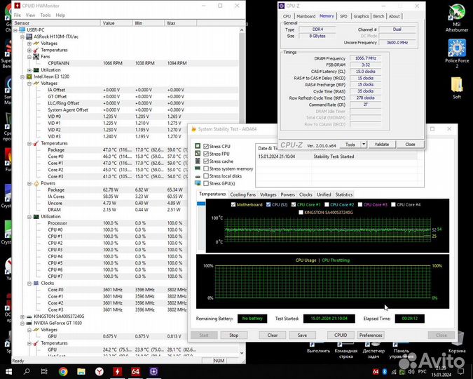 ASRock H110 (Поддержка Xeon v5) Mini-ITX, LGA 1151