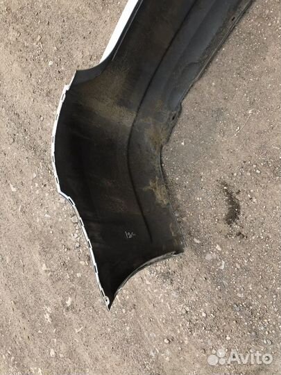 Бампер задний фольксваген поло серебро