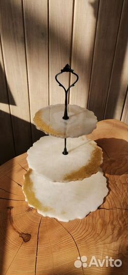 3х ярусная фруктовница Этажерка для конфет