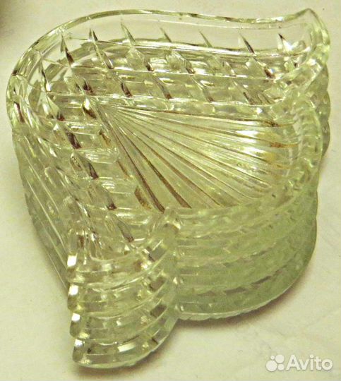 Хрустальные розеточки из СССР - 6 штук