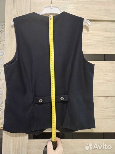 Жилетка школьная темно-синяя