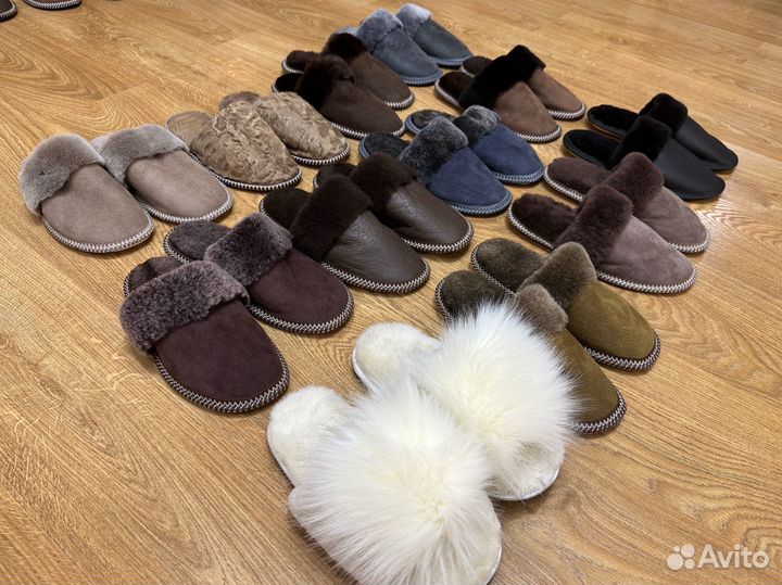 Тапочки из натуральной овчины