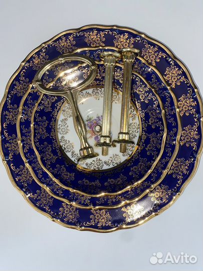 Сервиз кобальт Этажерка мэри-энн Leander